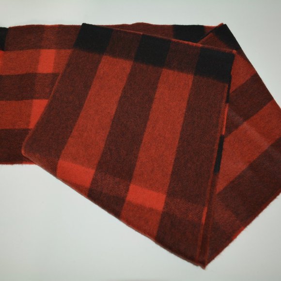 NWT BURBERRY UNISEX CHECK100% CASHMERE SCARF WRAP - Picture 5 of 7